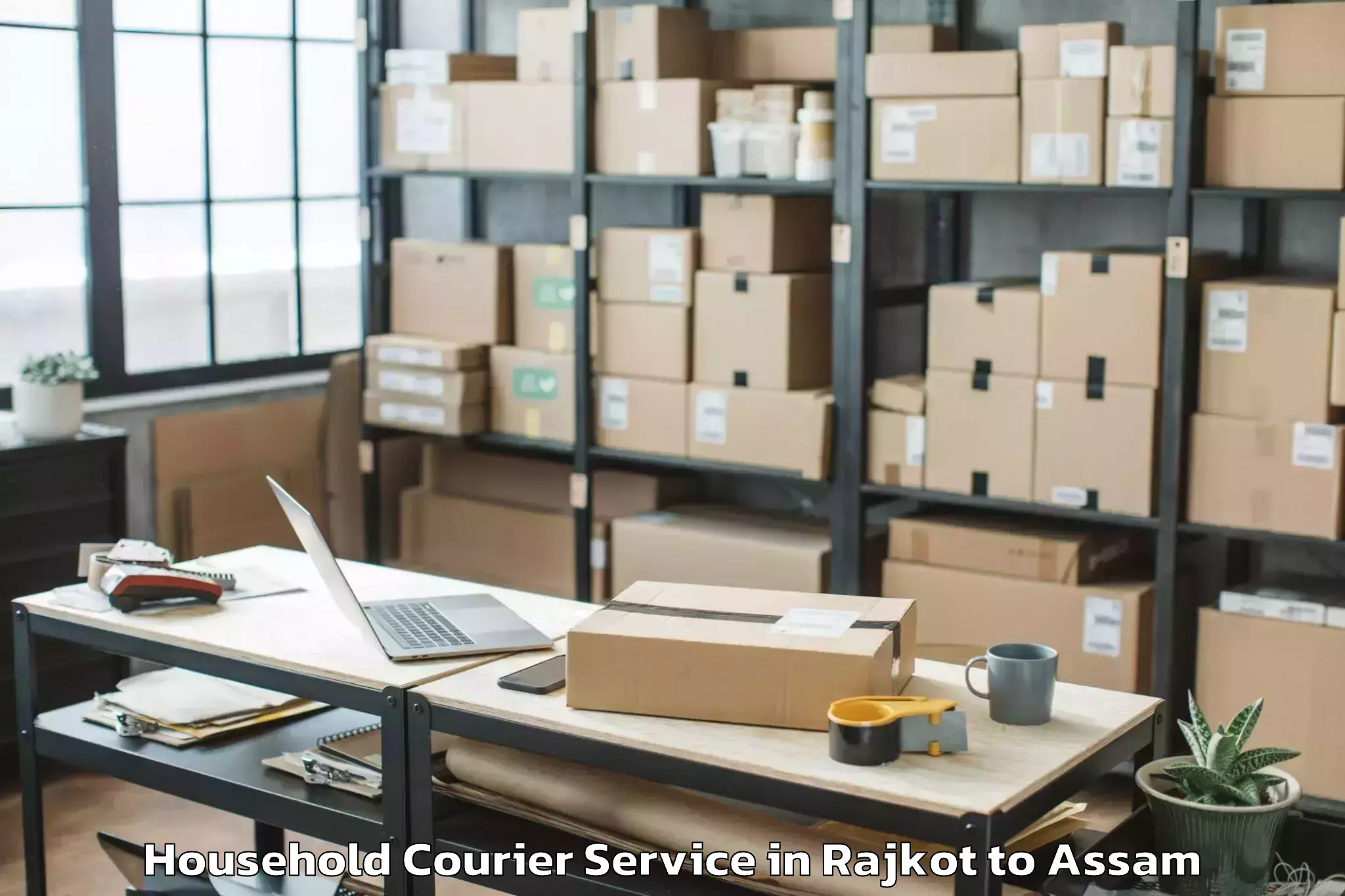 Book Your Rajkot to Srimanta Sankaradeva Universit Household Courier Today